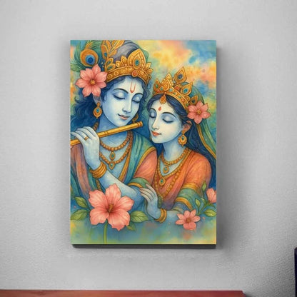 Kanha ji Premium Acrylic Glow Light Frame
