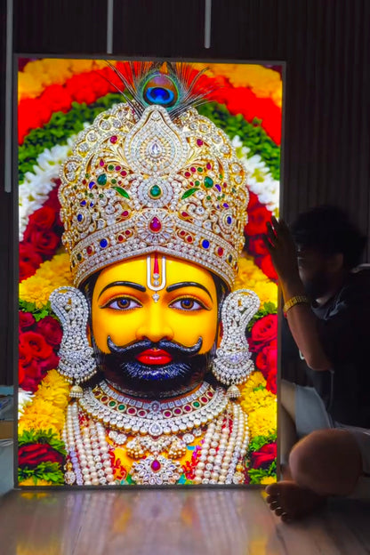 Khatu Shyam Premium Acrylic Glow Light Frame