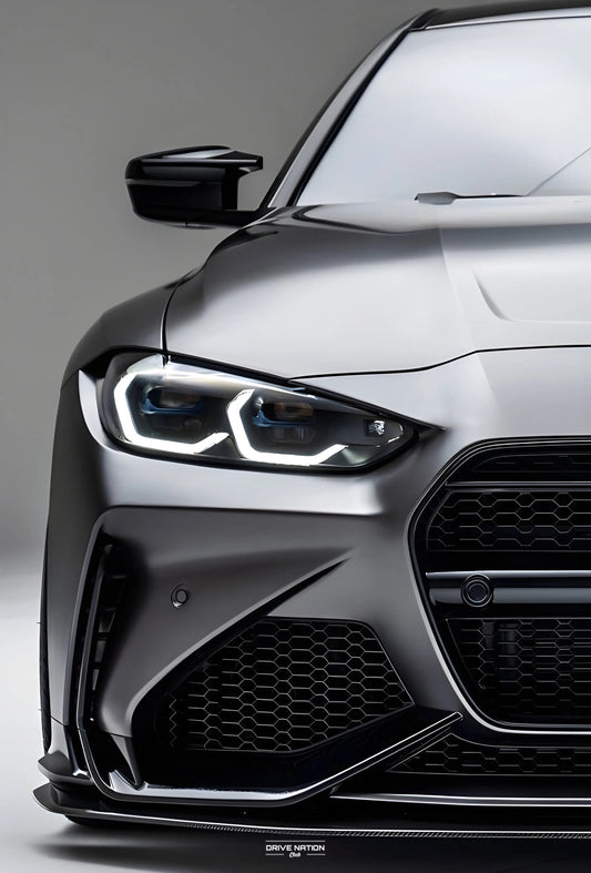 BMW M4 G82 NEON Poster (white LED) - Essential Series